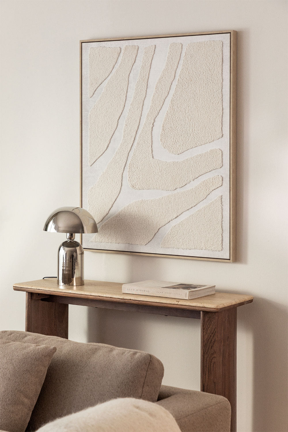 Tableau décoratif 80x100 cm avec texture textile Gavina