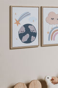 Tableau décoratif 30x40 cm avec texture textile Haley Kids