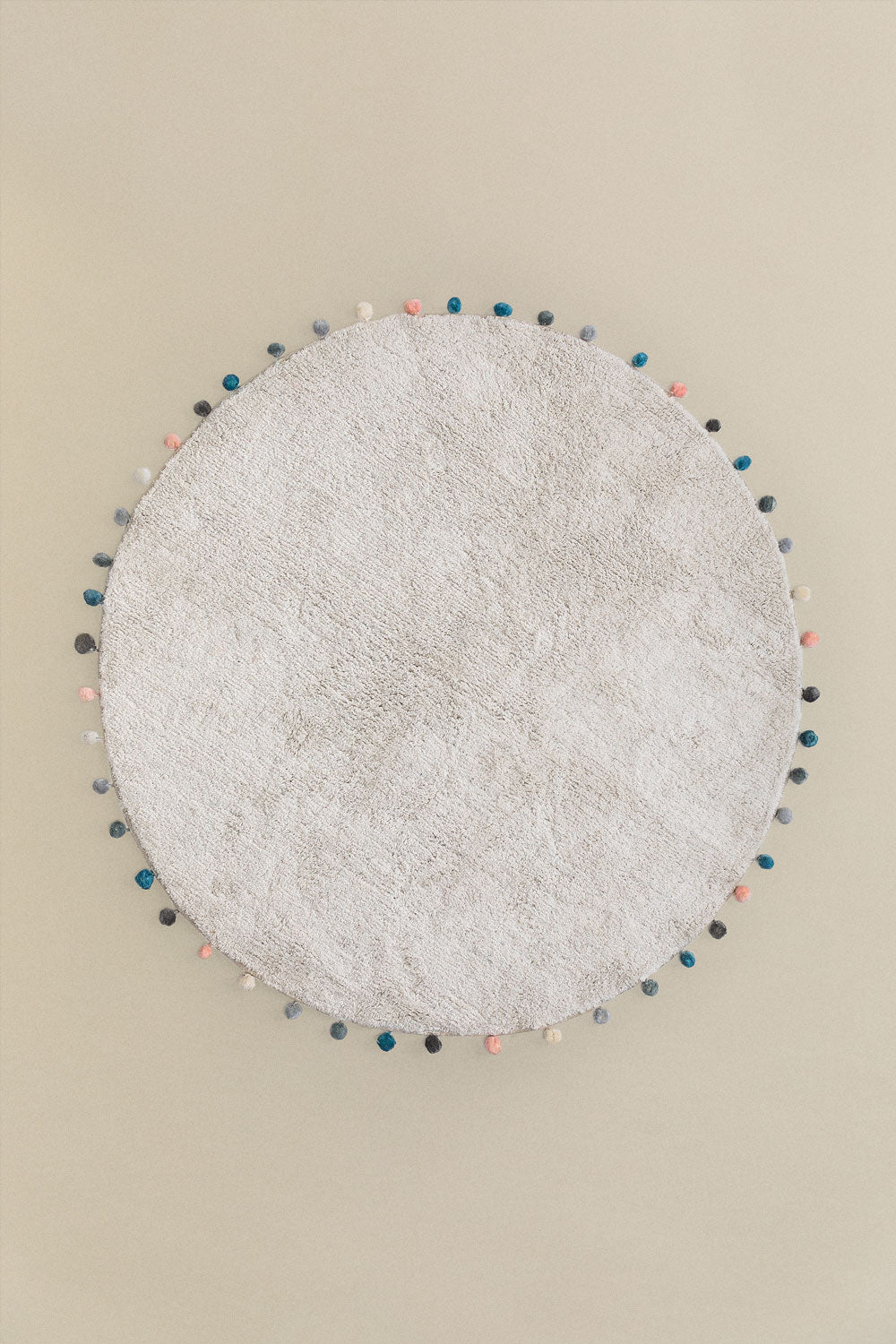 Tapis rond Ø125 cm en coton Cinder Kids