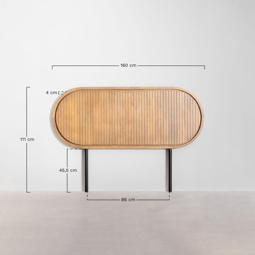 Tête de lit pour lit de 150 cm en manguier Analis