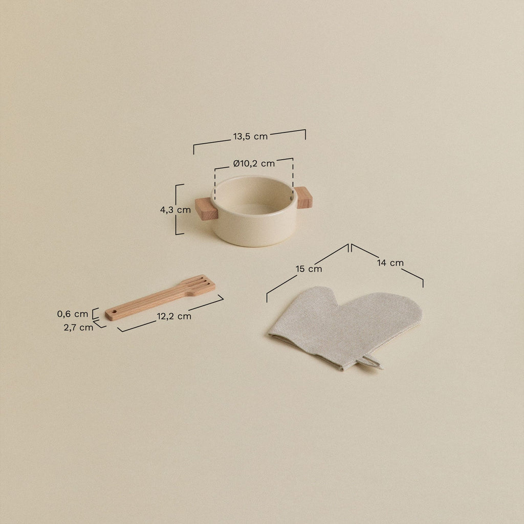 Ustensiles de cuisine en bois Drisy Kids 