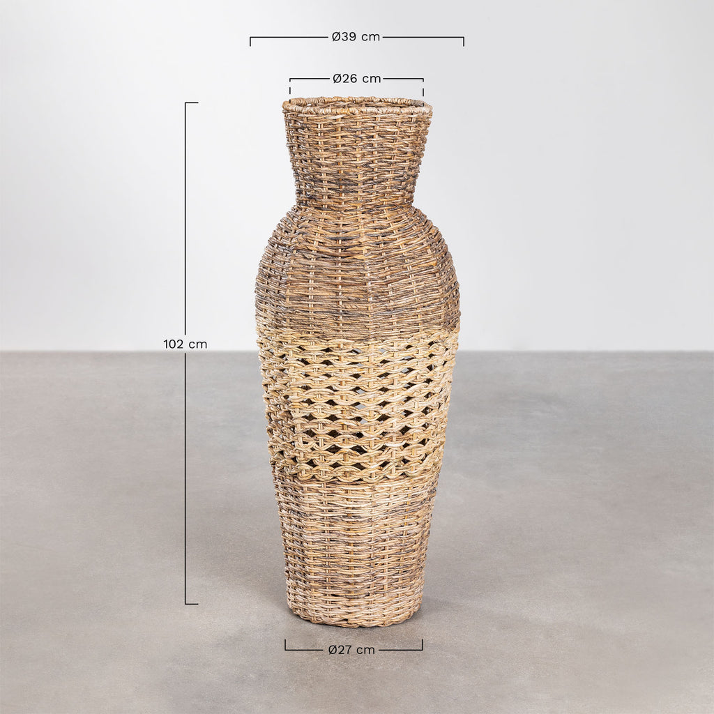 Vase décoratif en rotin Suardi